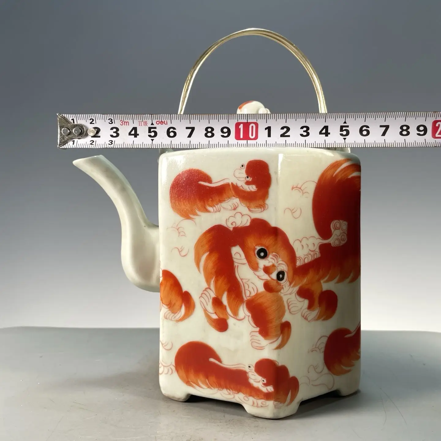 Vintage Hexagonal Bailiff Teap - Vintage Collectible Pottery ulasan dan harga