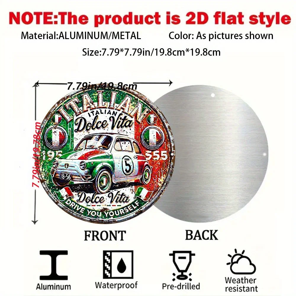 2D Flat, Italian Vintage for - - Vintage Collectible Cars ulasan dan harga