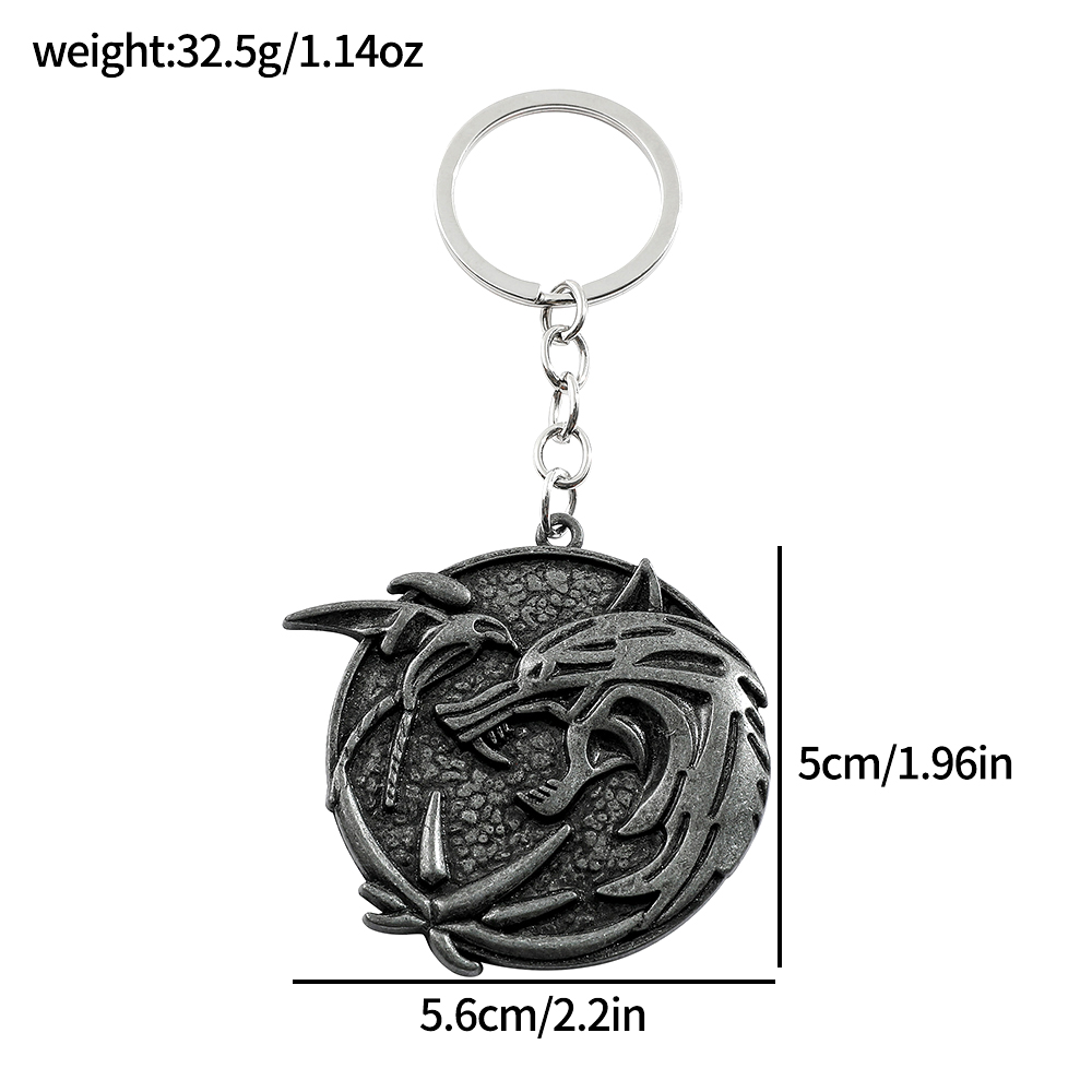 Vintage Wolf Head Keychain Gam - Vintage Collectible Cars ulasan dan harga