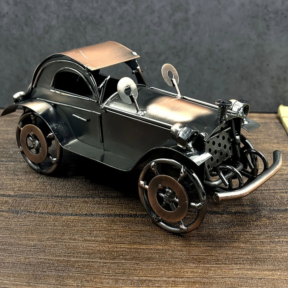 Antique Iron Car Model Ornamen - Vintage Collectible Cars ulasan dan harga