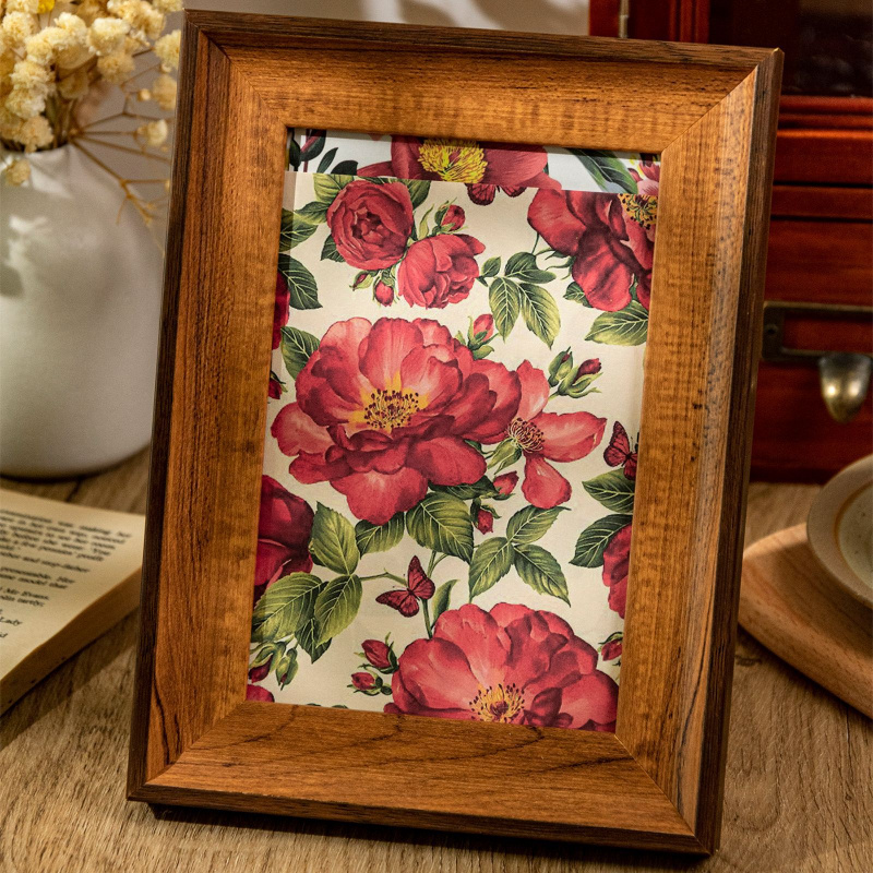 100-Sheet Retro Floral Ditsy P - Vintage Collectible Magazines ulasan dan harga