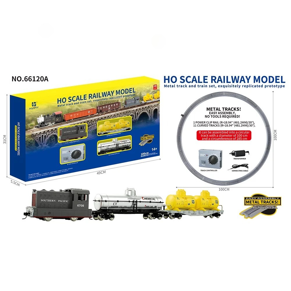 HO Scale Metal Rail Train Mode - Vintage Collectible Cars ulasan dan harga