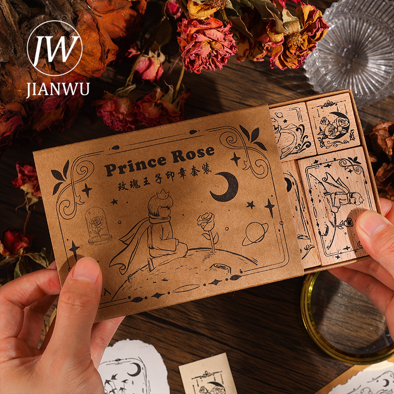 JIANWU 6 Pcs/set Rose Prince S - Vintage Collectible Magazines ulasan dan harga