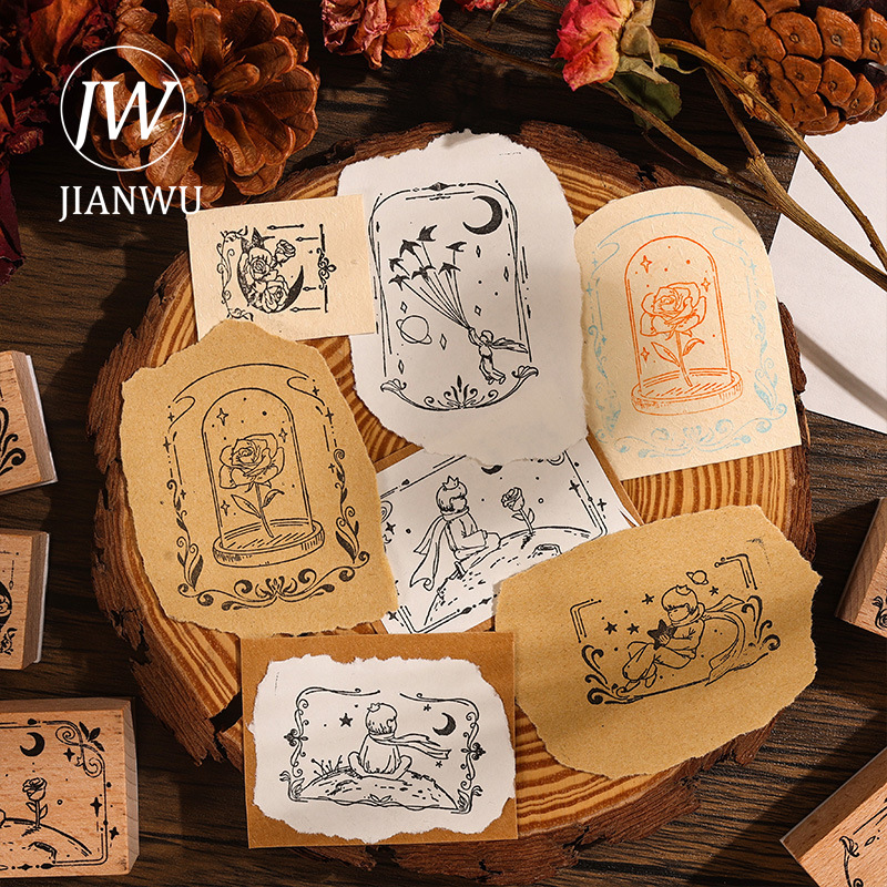 JIANWU 6 Pcs/set Rose Prince S - Vintage Collectible Magazines ulasan dan harga