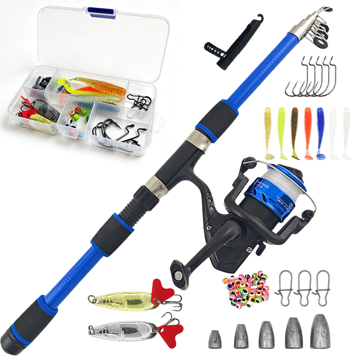 Fishing Rod And Reel Bait Full - Developing Tank Reel ulasan dan harga