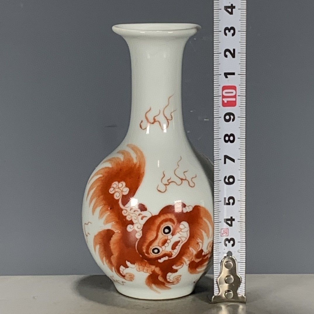 Vintage Chinese Wucai Iron Red - Vintage Collectible Pottery ulasan dan harga