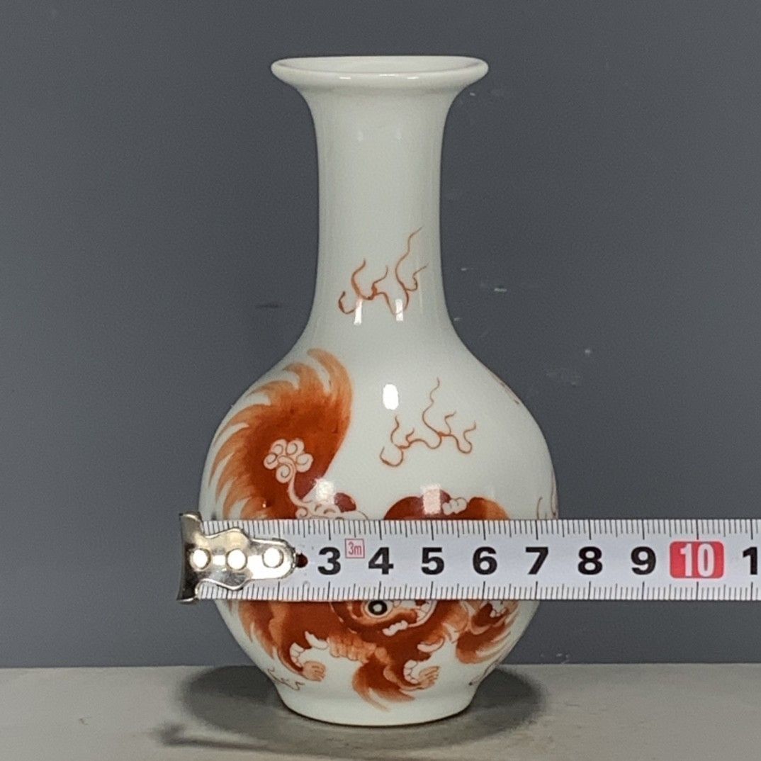 Vintage Chinese Wucai Iron Red - Vintage Collectible Pottery ulasan dan harga