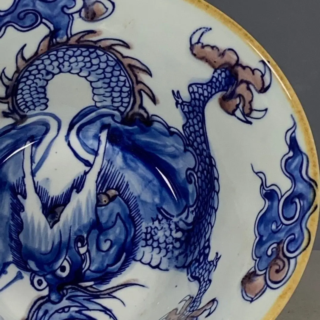 Qing Kangxi Style Blue & Coppe - Vintage Collectible Pottery ulasan dan harga