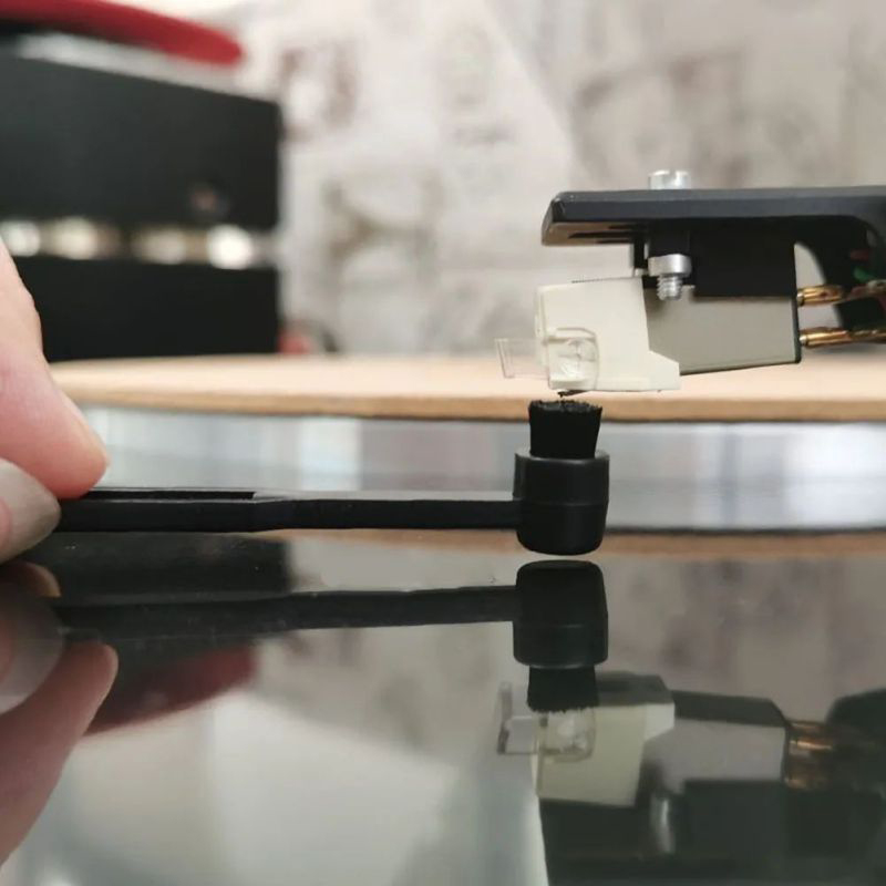 Turntable Cartridge Stylus Bru - Vinyl Record Cleaner ulasan dan harga