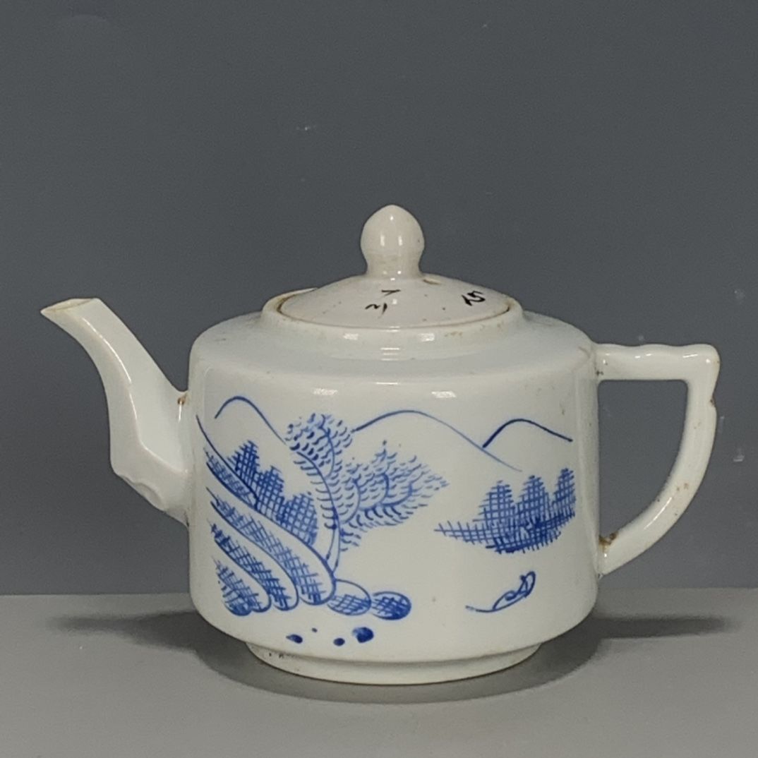 Hand Painted Blue White Porcel - Vintage Collectible Pottery ulasan dan harga