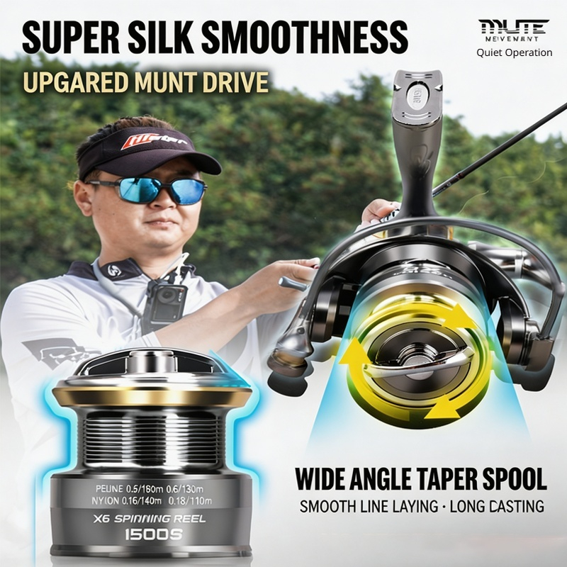 HASIDA X6 Spinning Fishing Ree - Developing Tank Reel ulasan dan harga