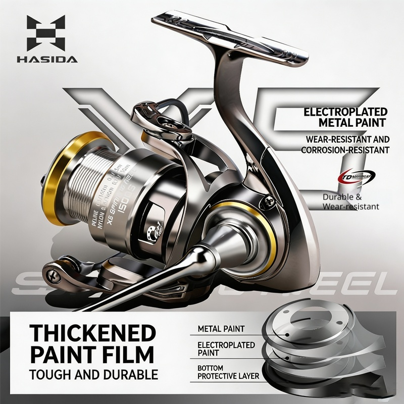 HASIDA X6 Spinning Fishing Ree - Developing Tank Reel ulasan dan harga